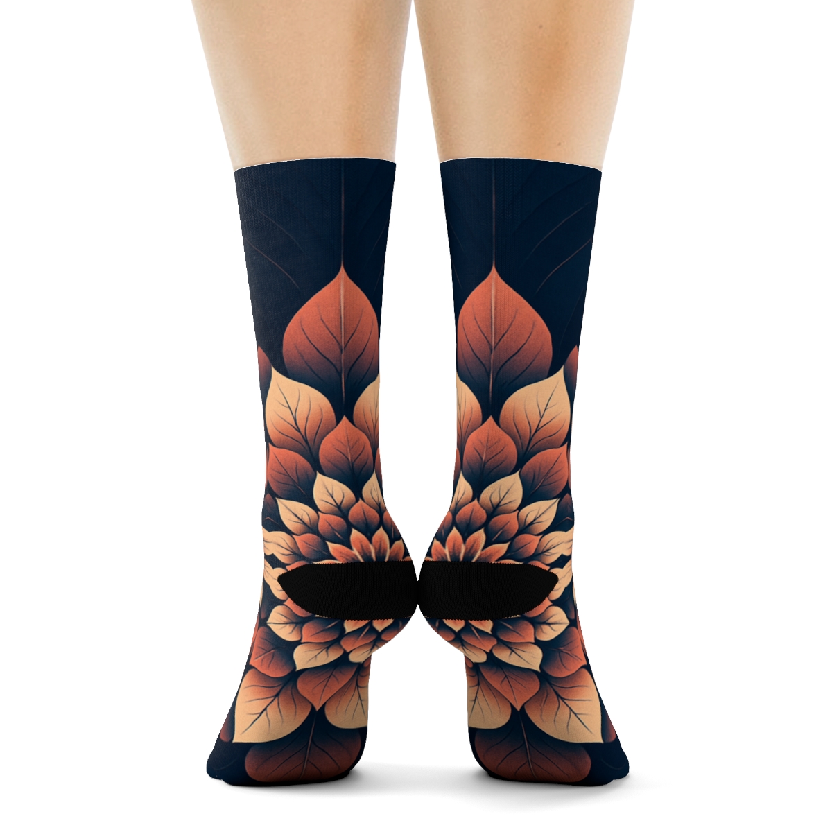 Camellia Pulse Rosette designer logo socks