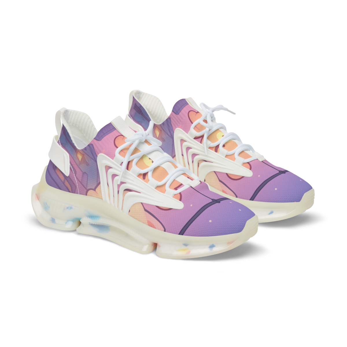 Cotton Candy Lantern Parade personalized athletic sneakers