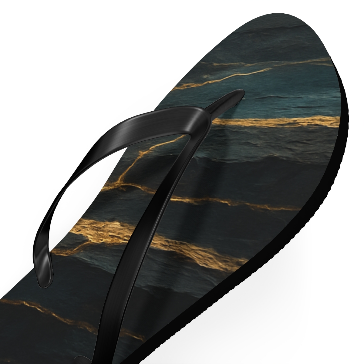 Prismatic Fault Line Tapestry personalized beach flip flops