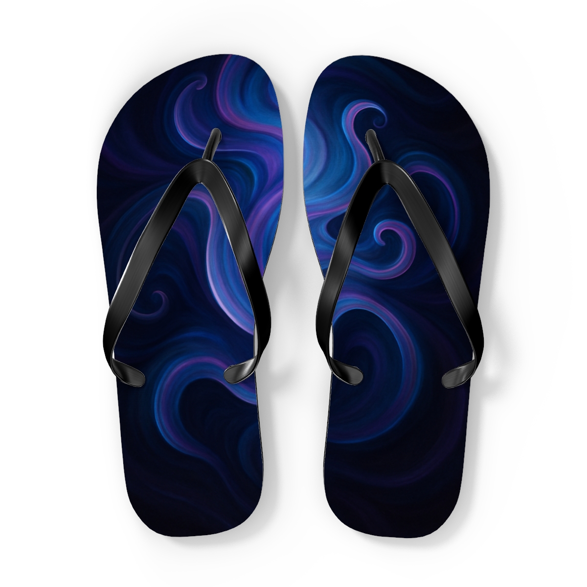 Chromatic Pulse Of The Cuttlefish trendy printed flip flops