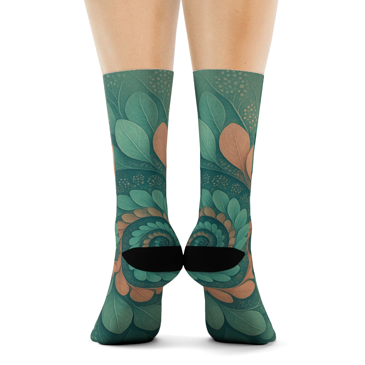 Spiral Petal Matrix trendy colorful socks