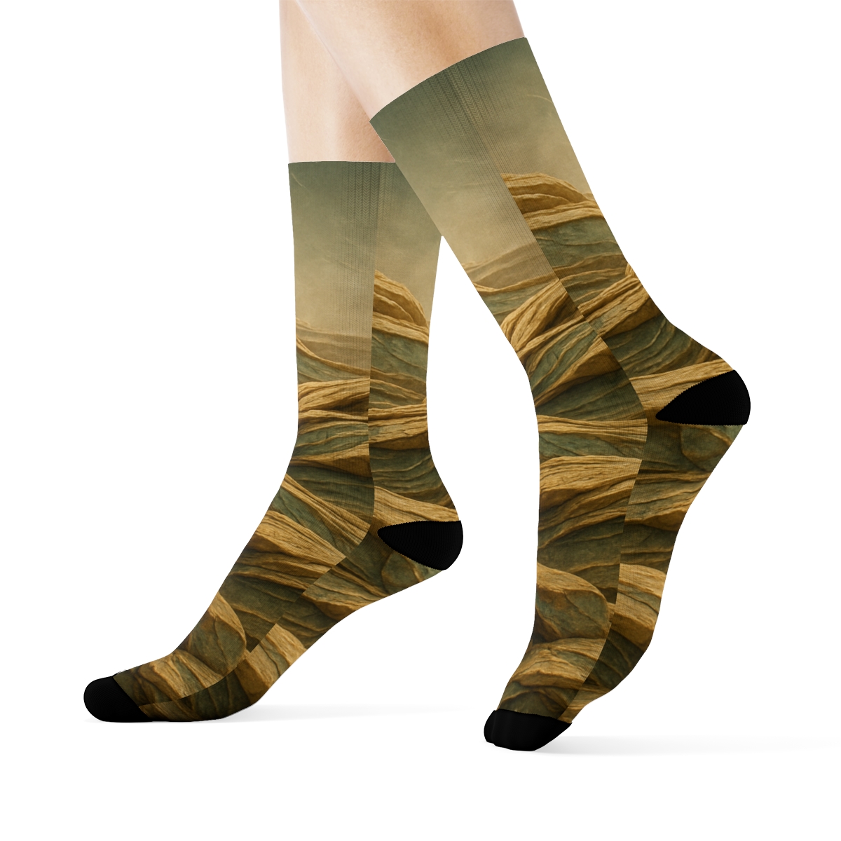 Strata Ribbon Tapestry sports performance socks