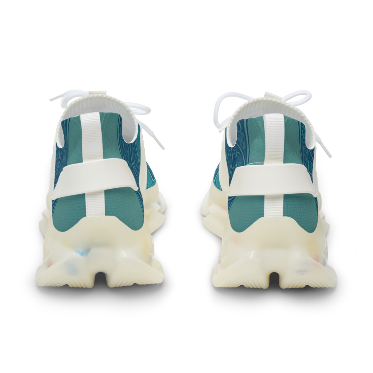 Radiant Petal Lattice unique printed sneakers