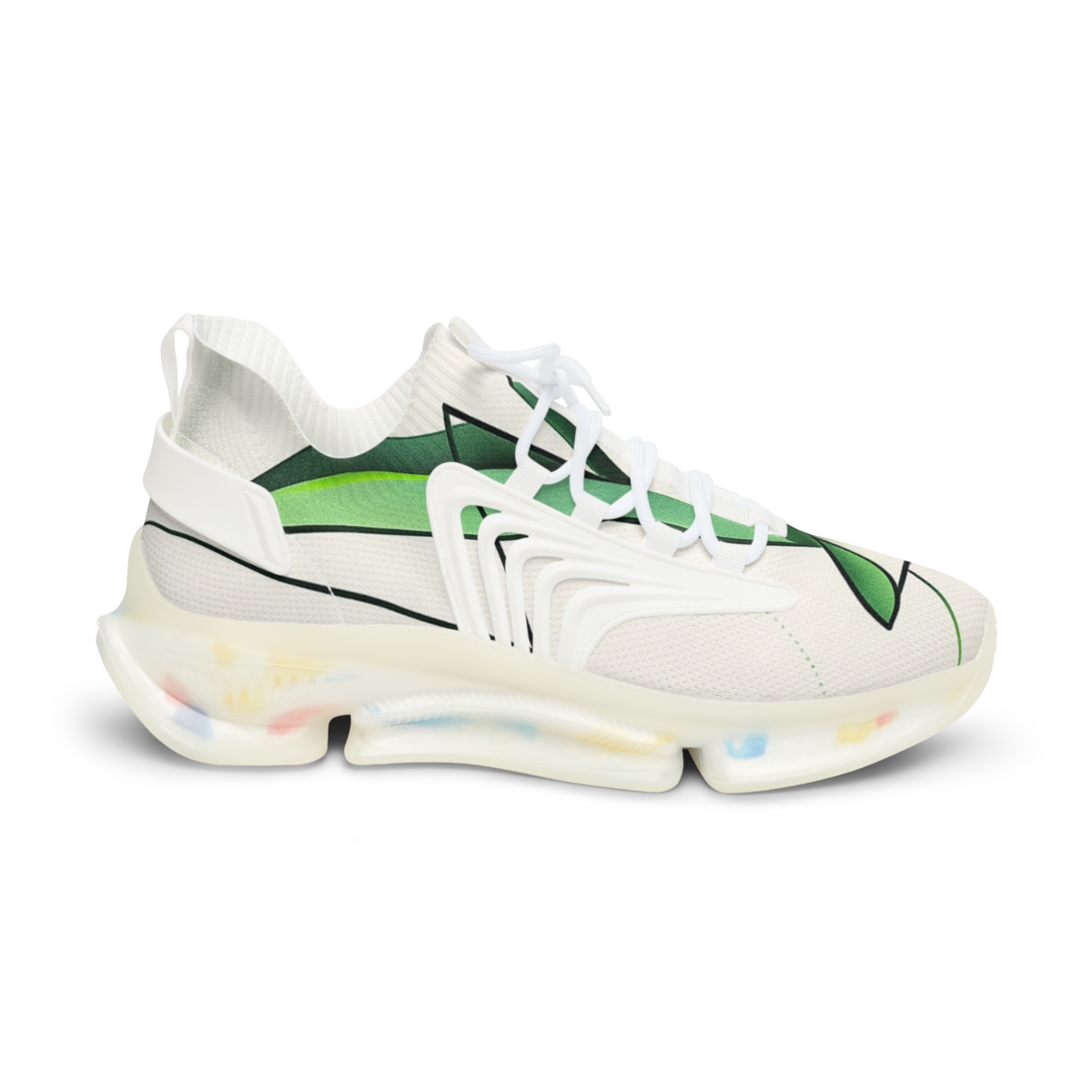 Praying Mantis Stillness Circuit unique printed sneakers