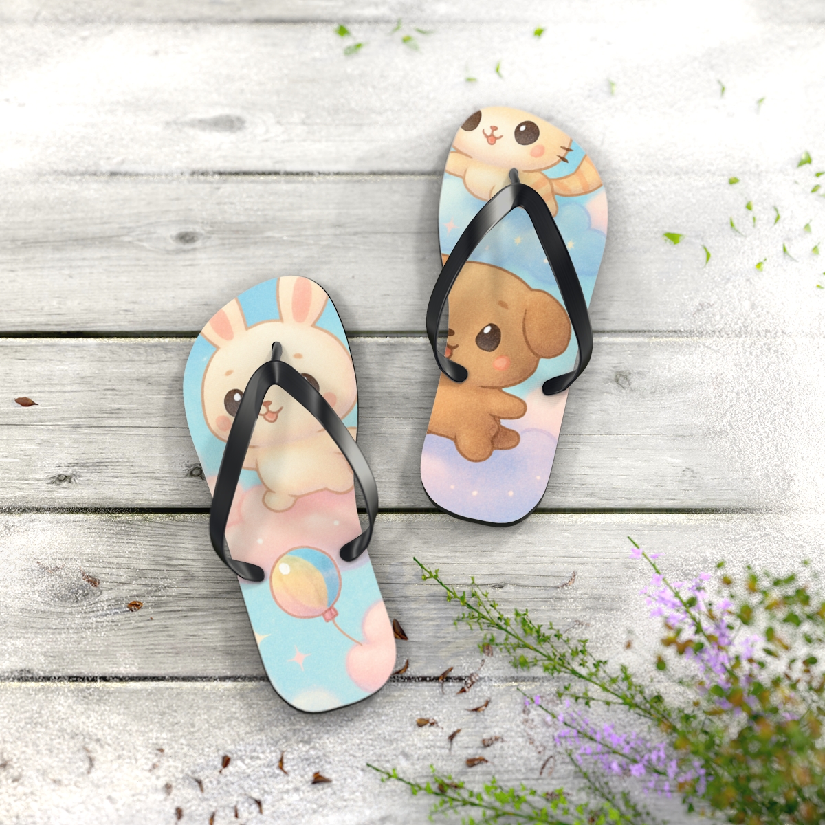 Pastel Dream Drift Flip Flops