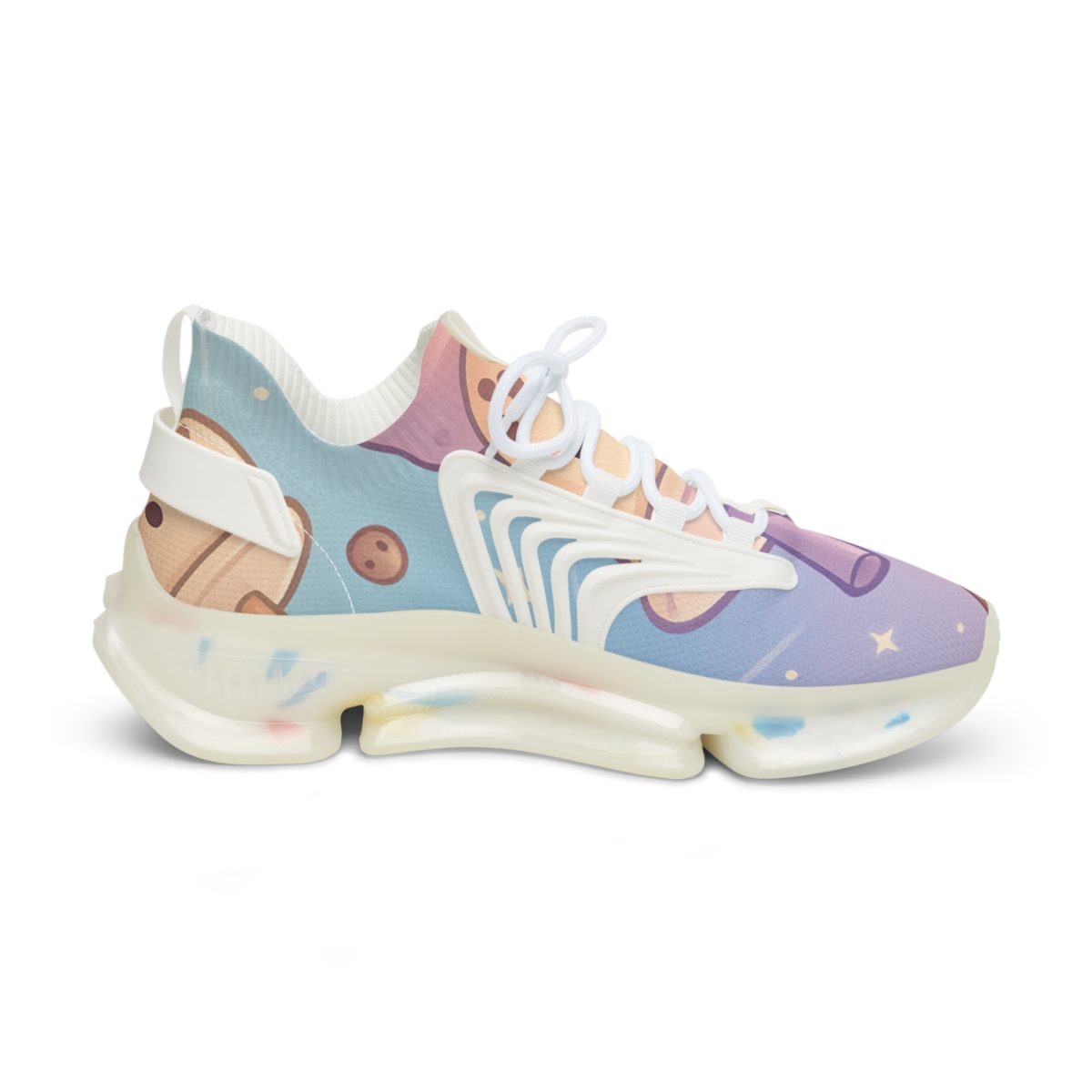 Bubble Tea Asteroid Garden personalized athletic sneakers