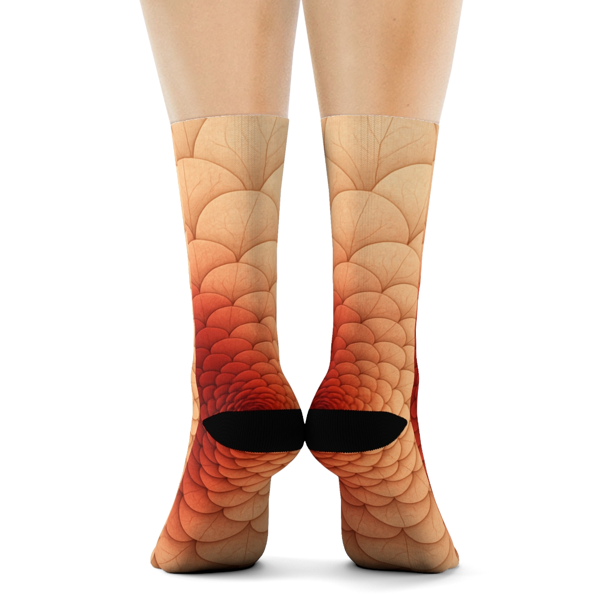 Camellia Spiral Veins warm winter socks