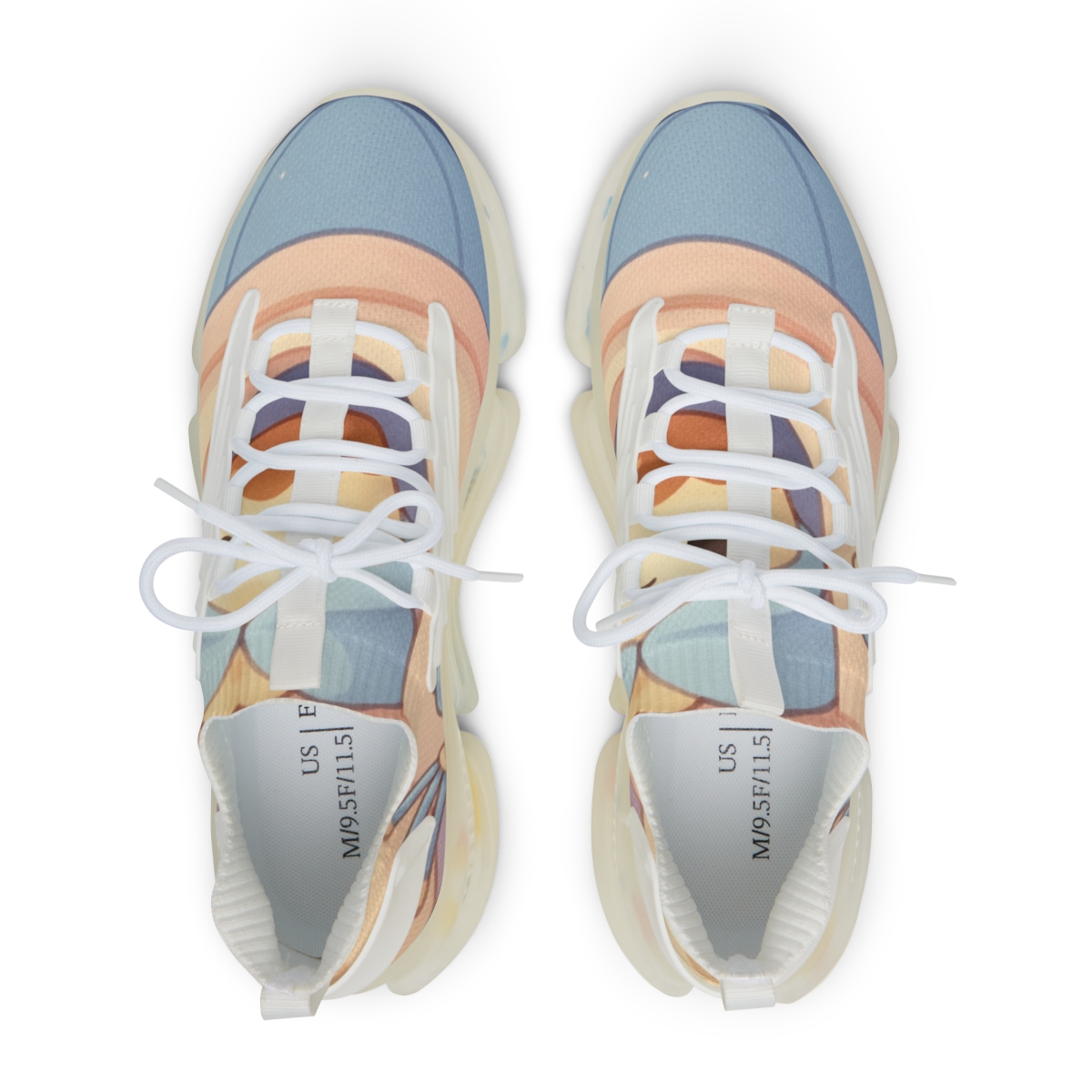 Moonlit Pudding Observatory Pals unique printed sneakers