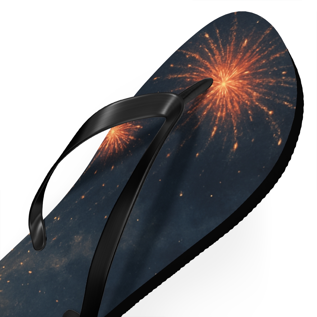 Lanterns Of Midwinter Sky unique graphic flip flops