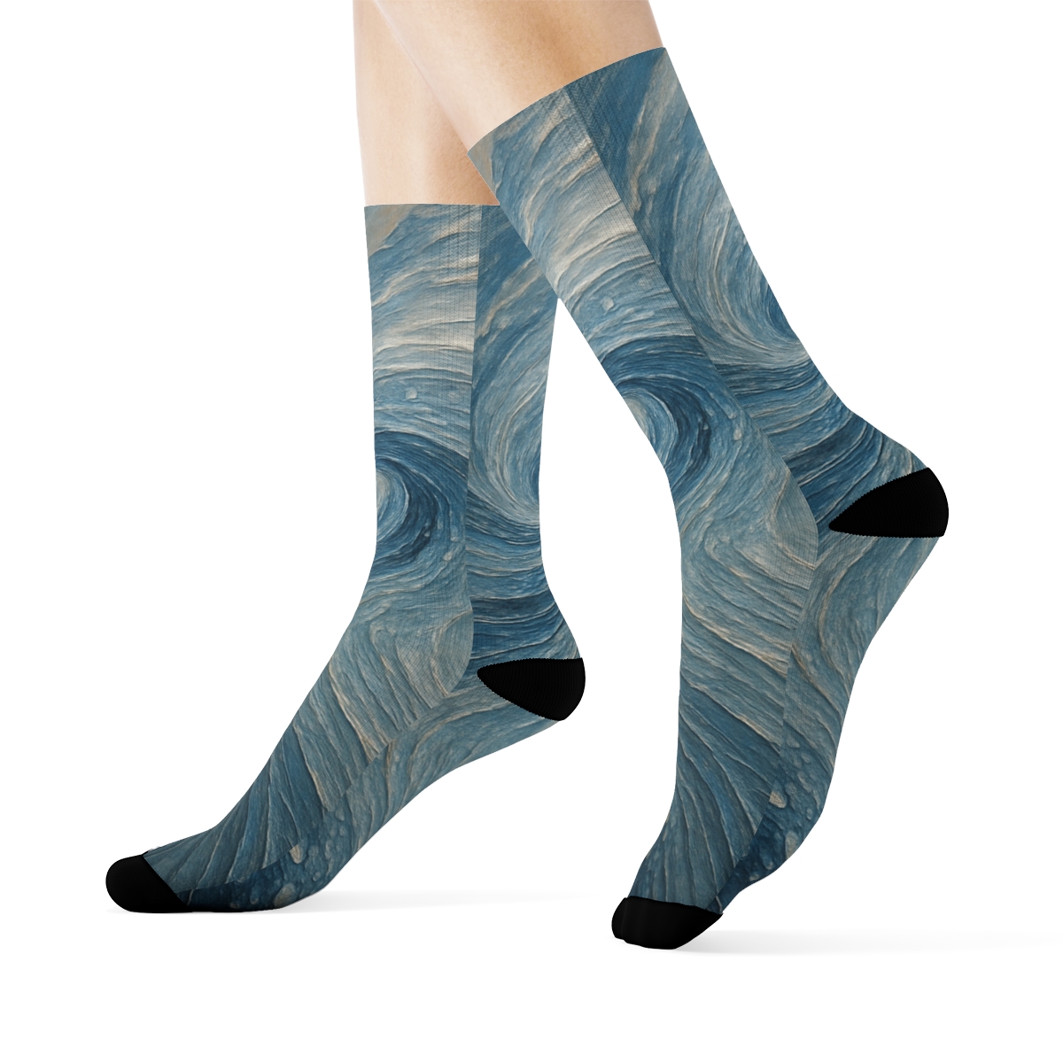 Ripple Array Riverbend trendy colorful socks