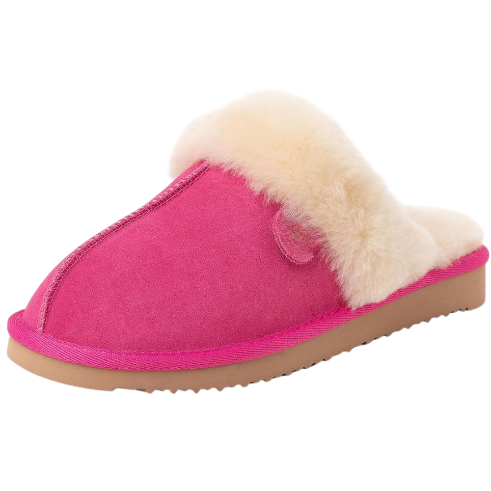 Fireside Shearling Fur Scuff Slippers