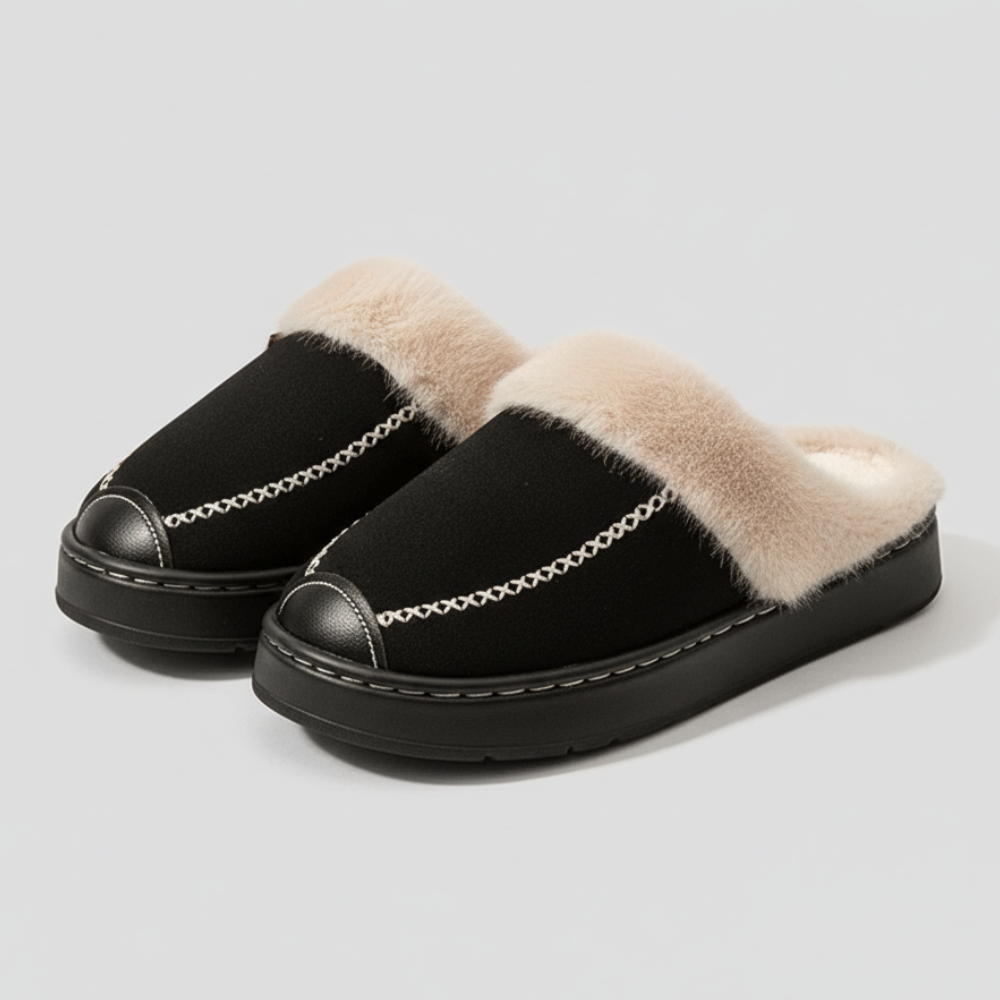 Plush Lined Winter Mules