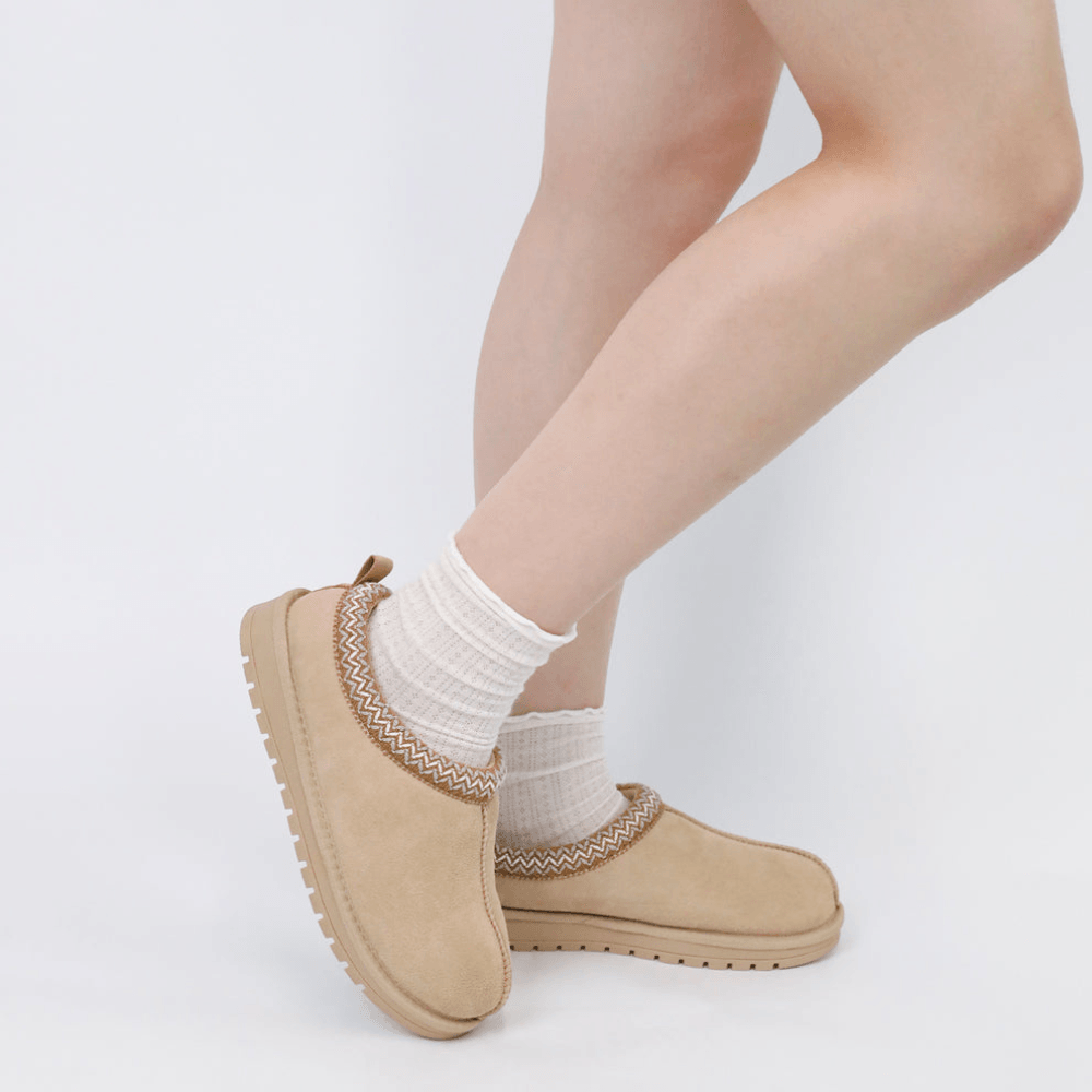 Suede Braided Comfy Shoes