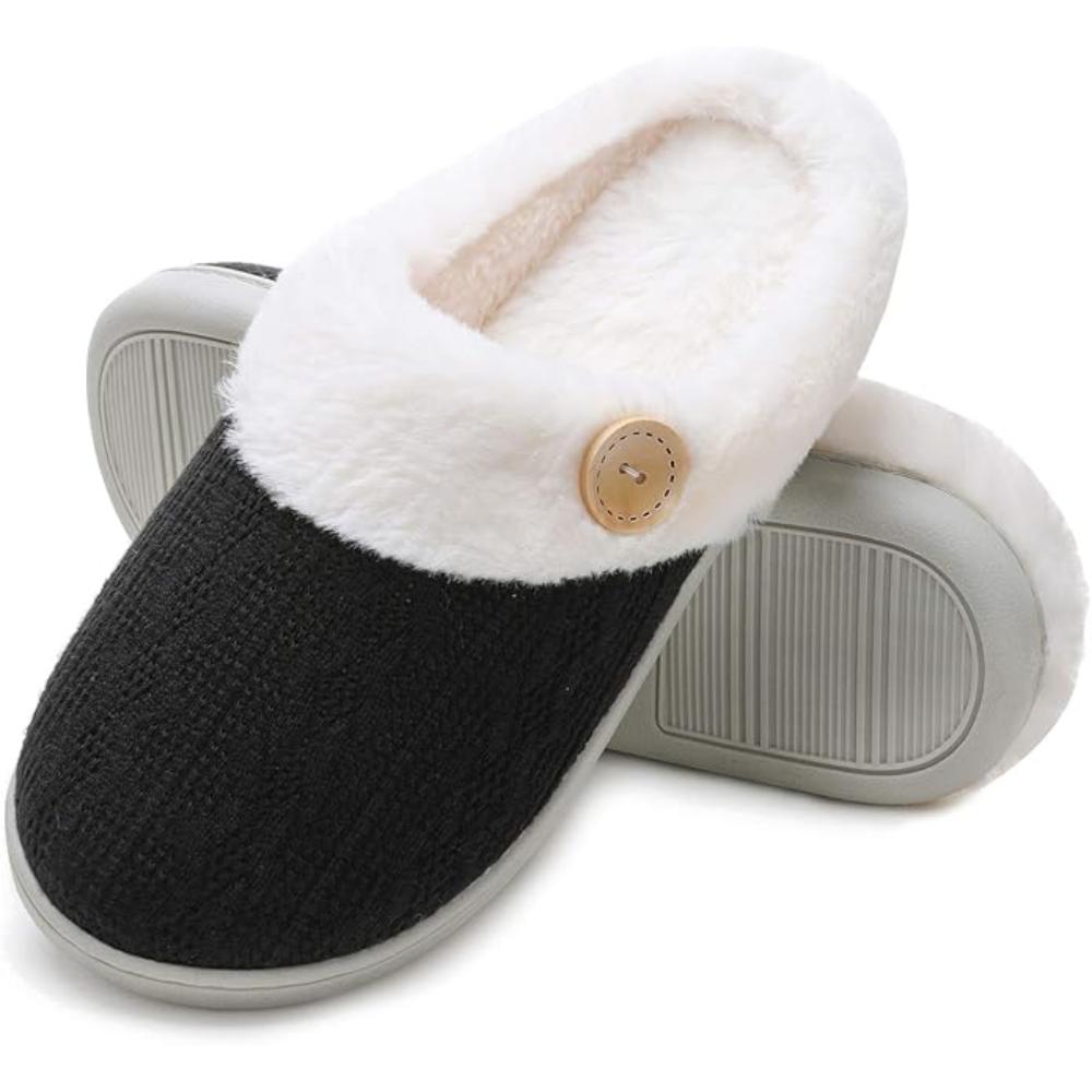 Warm Knit Slip Slippers