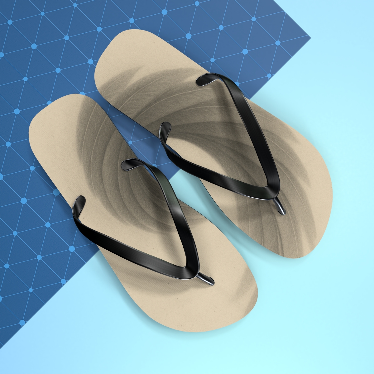 Silence Sweep Of The Owl Wing trendy printed flip flops