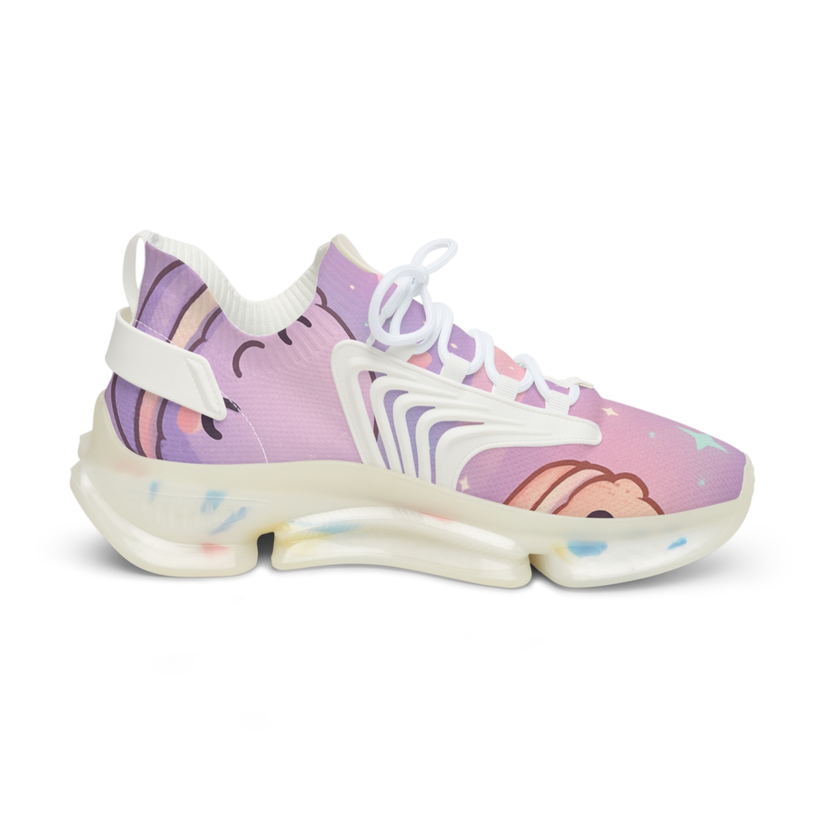 Cosmic Macaron Comet Parade personalized athletic sneakers