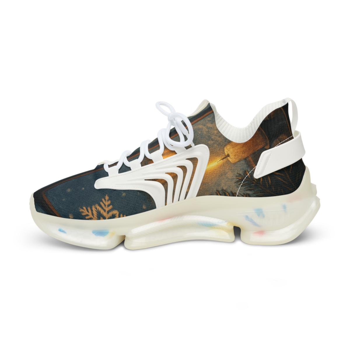 Lantern Lit Winter Carol Window premium sport sneakers