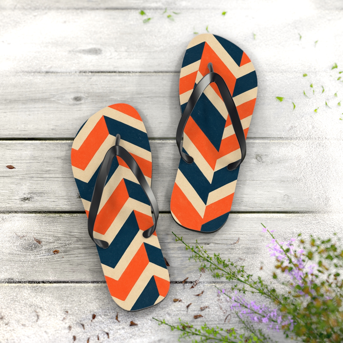 Coastal Rhythm Stride Flip Flops