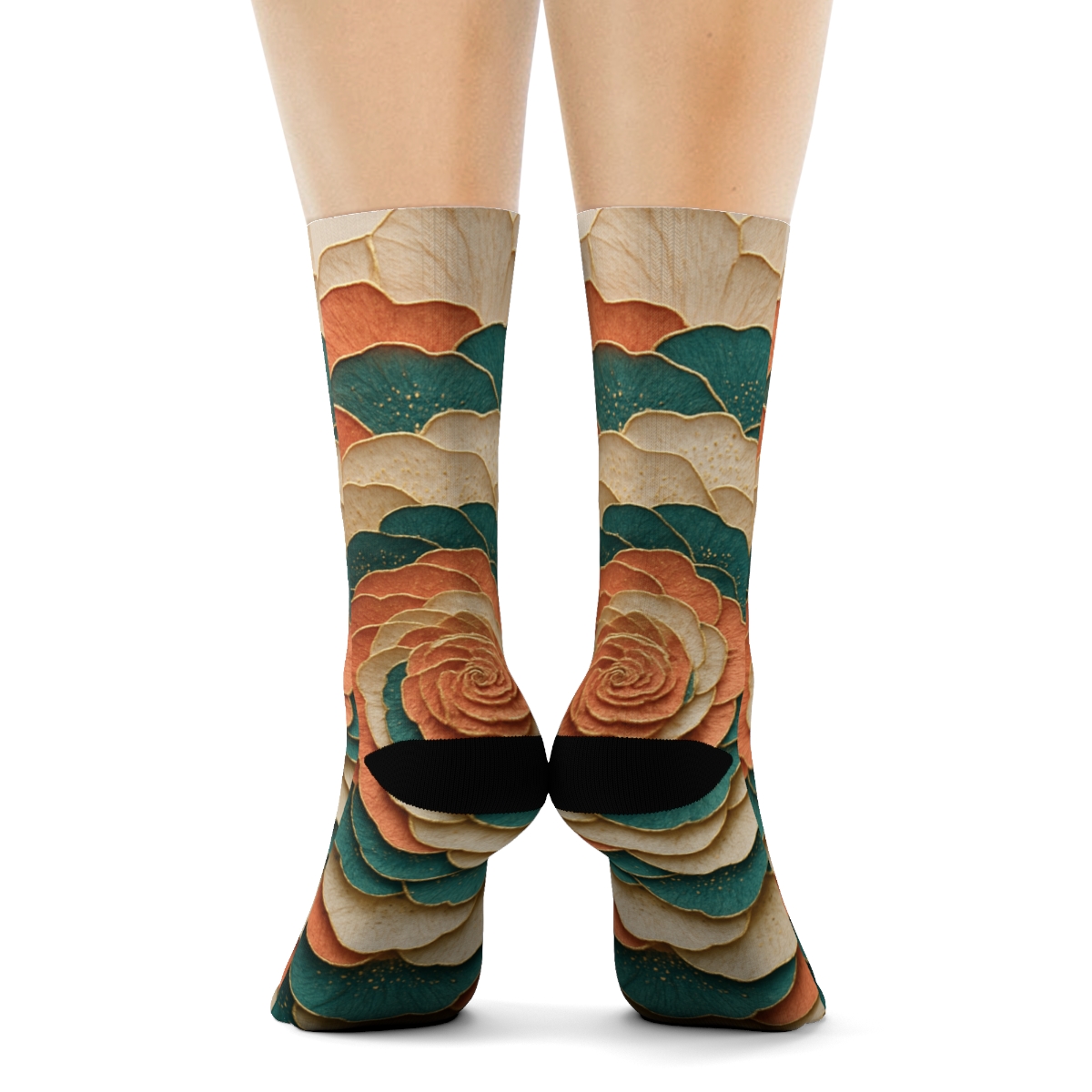 Ranunculus Microfold Orbit designer logo socks