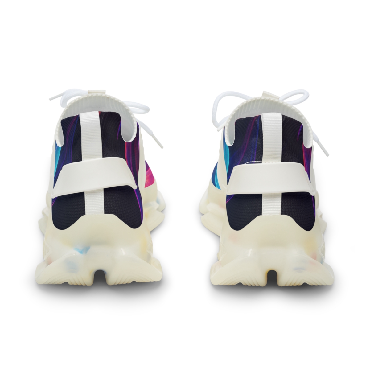 Iridescent Pulse Of The Mantis Shrimp unique printed sneakers