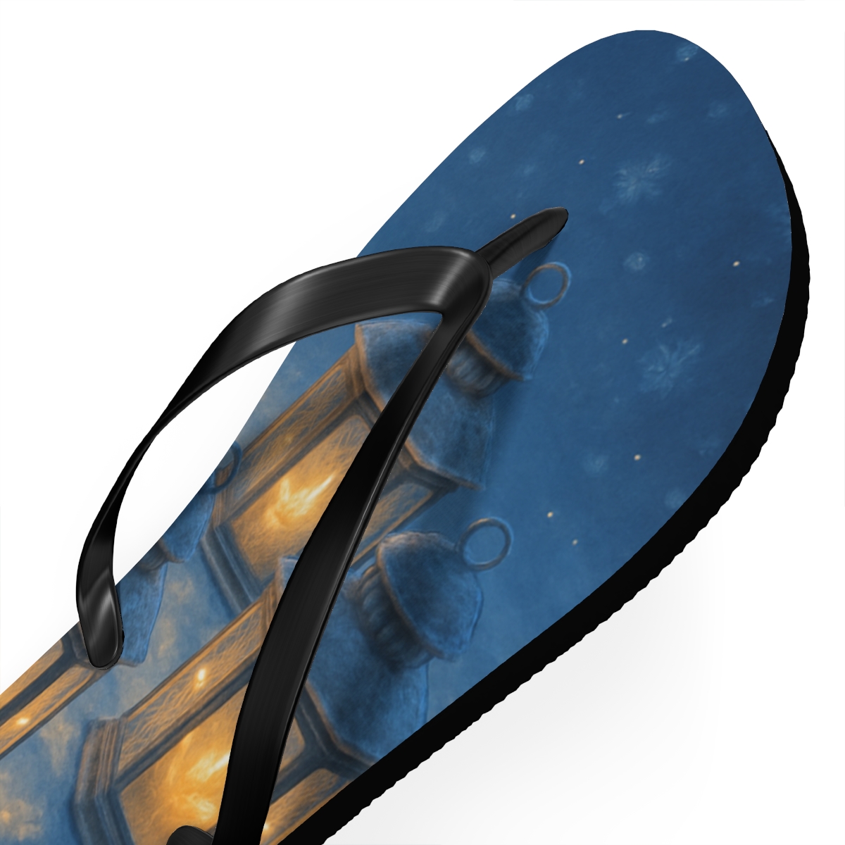 Winter Lantern Lullaby soft sole flip flops