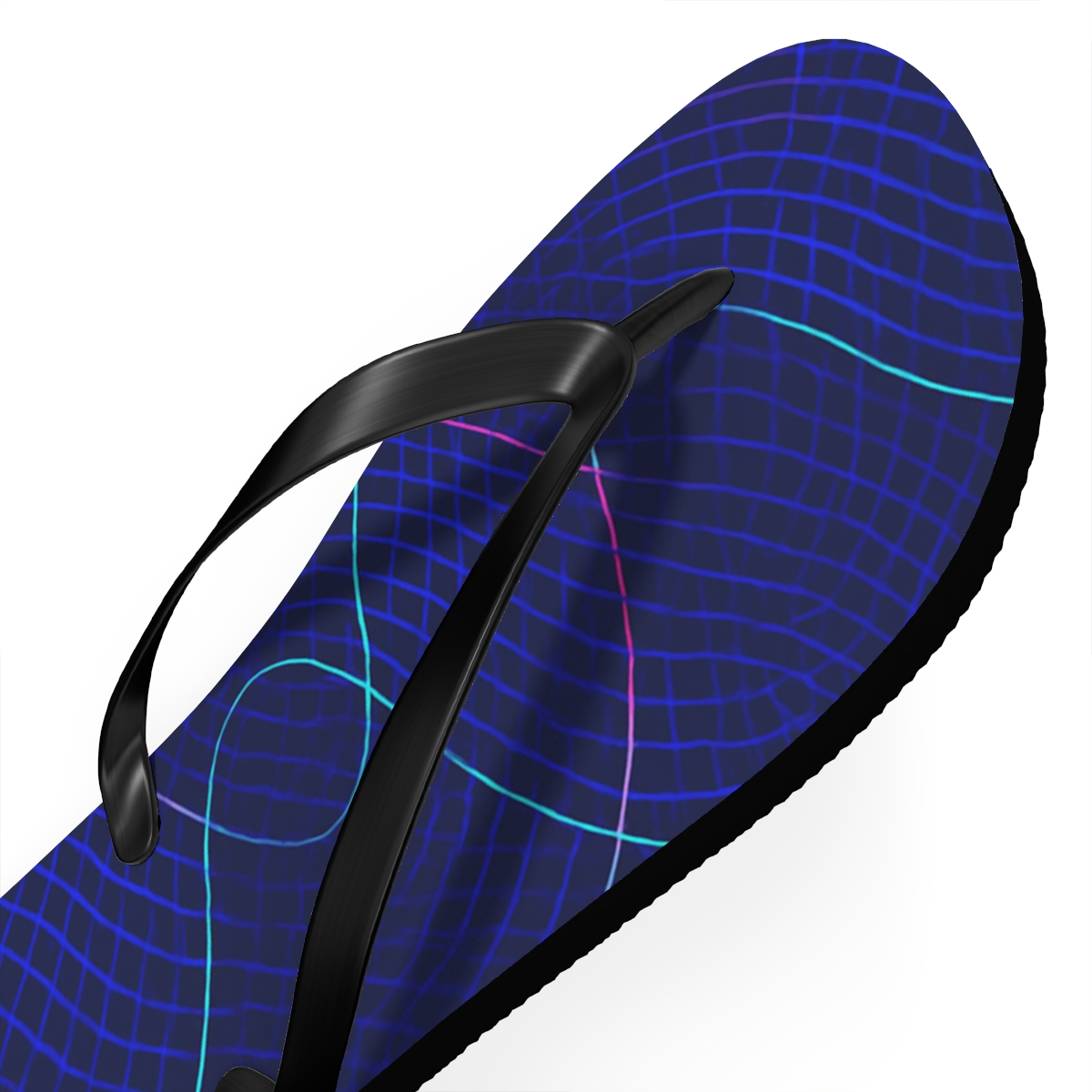 Moire Orbit Weave trendy printed flip flops