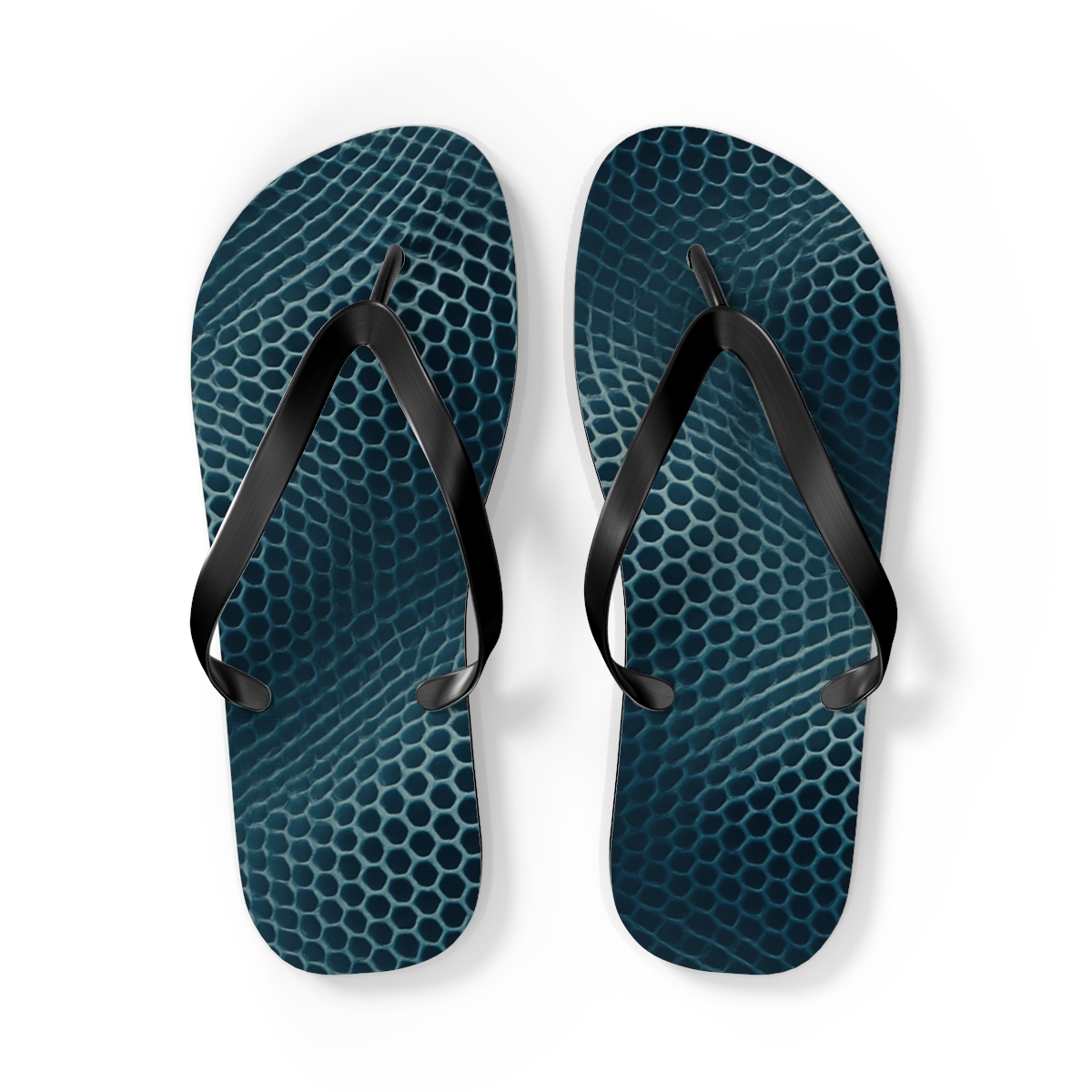 Ocean Wave Mosaic Flip Flops