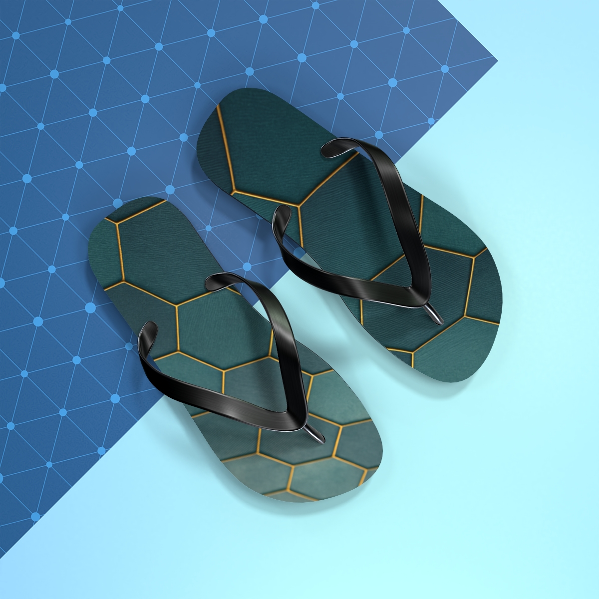 Tidal Mosaic Walk Flip Flops