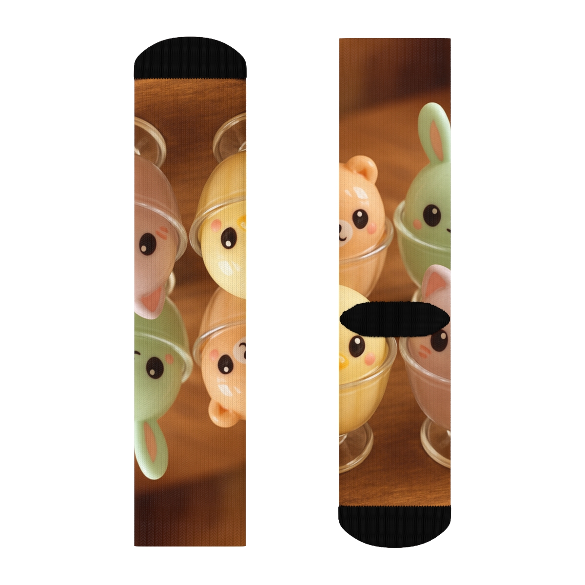 Pastel Pudding Cafe Critters warm winter socks