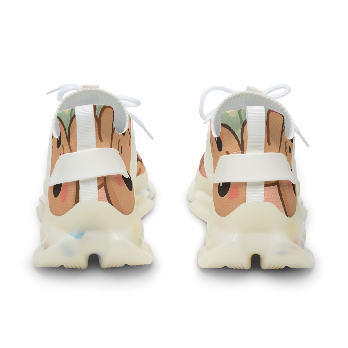 Bubble Tea Bear Cafe stylish casual sneakers