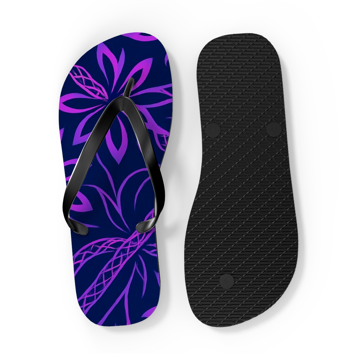 Orchid Pulse Weave personalized beach flip flops