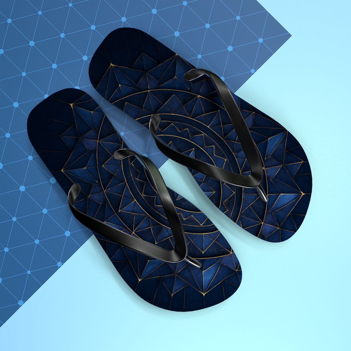 Midnight Prism Ringwork stylish summer flip flops