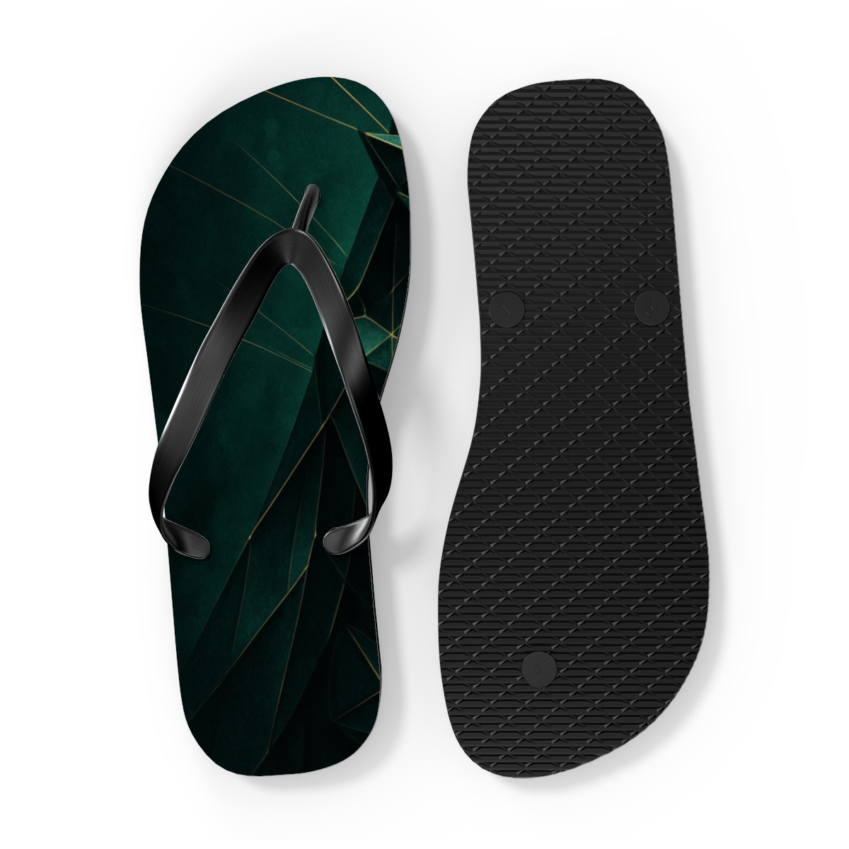 Praying Mantis Stillness Lattice custom flip flops