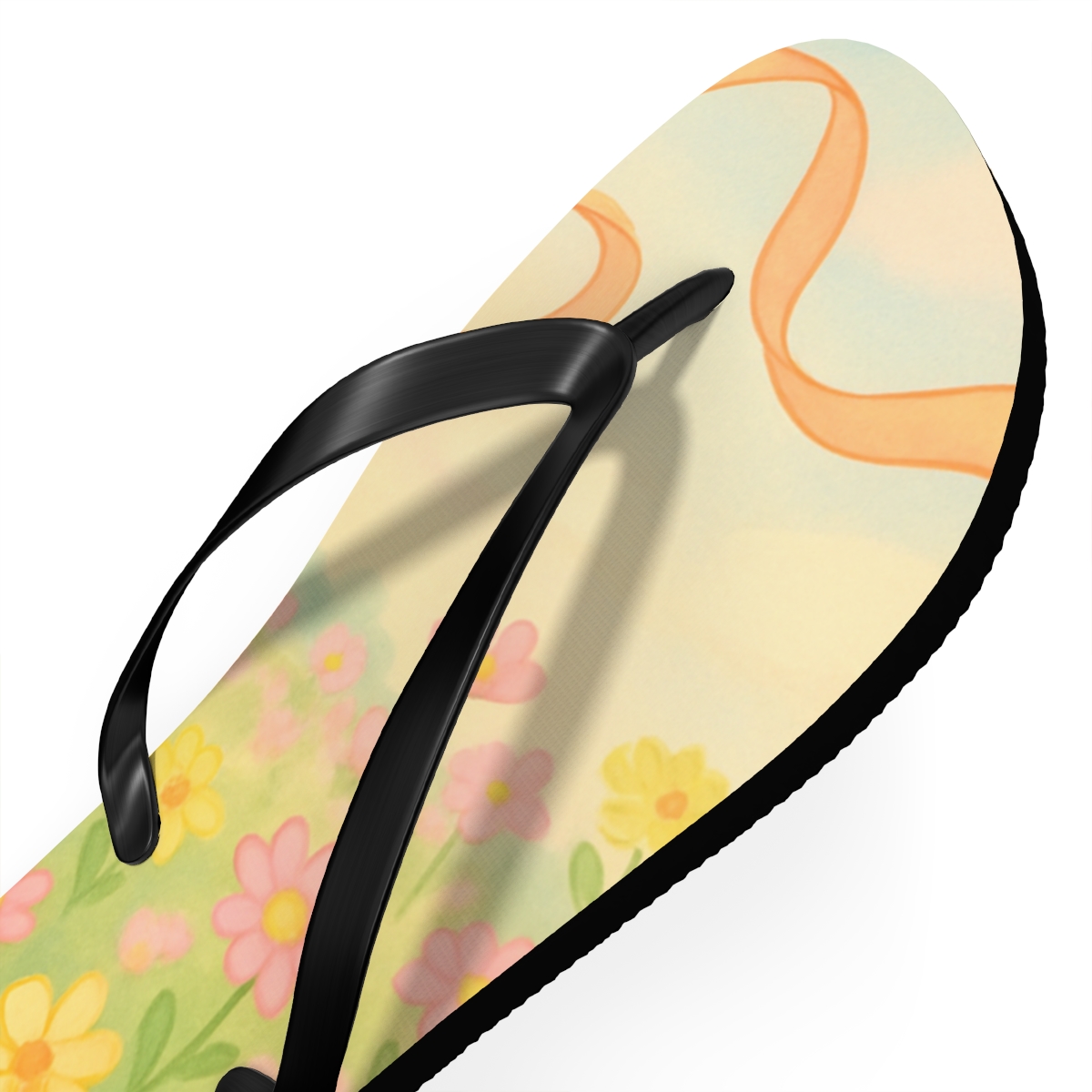 Spring Ribbon Meadow Celebration stylish summer flip flops