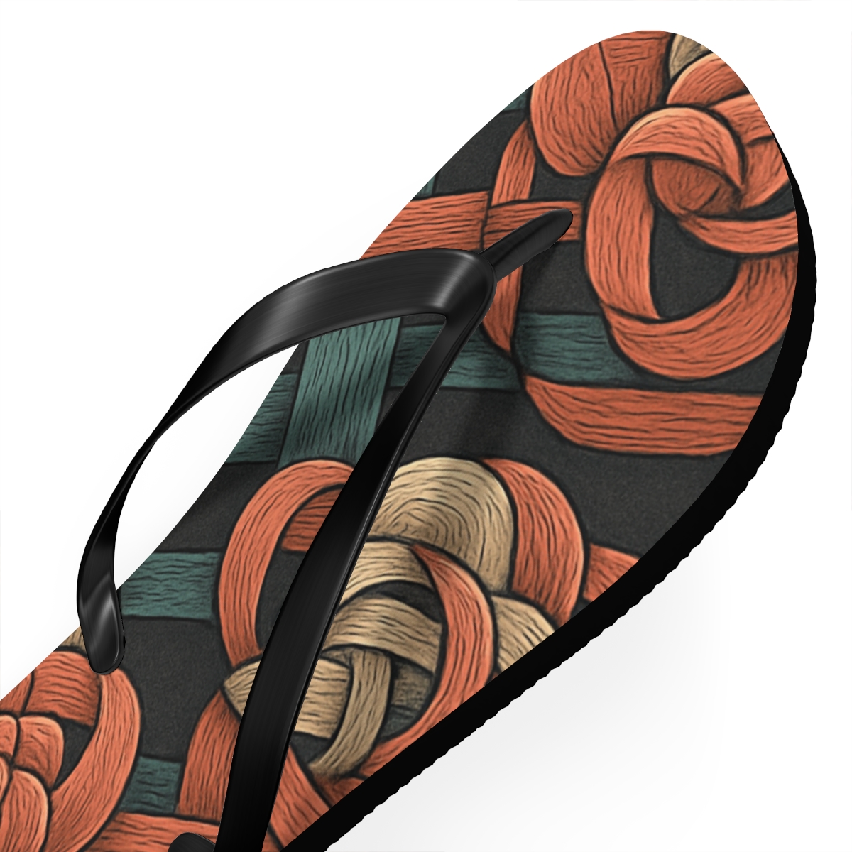 Camellia Vein Circuit Weave stylish summer flip flops