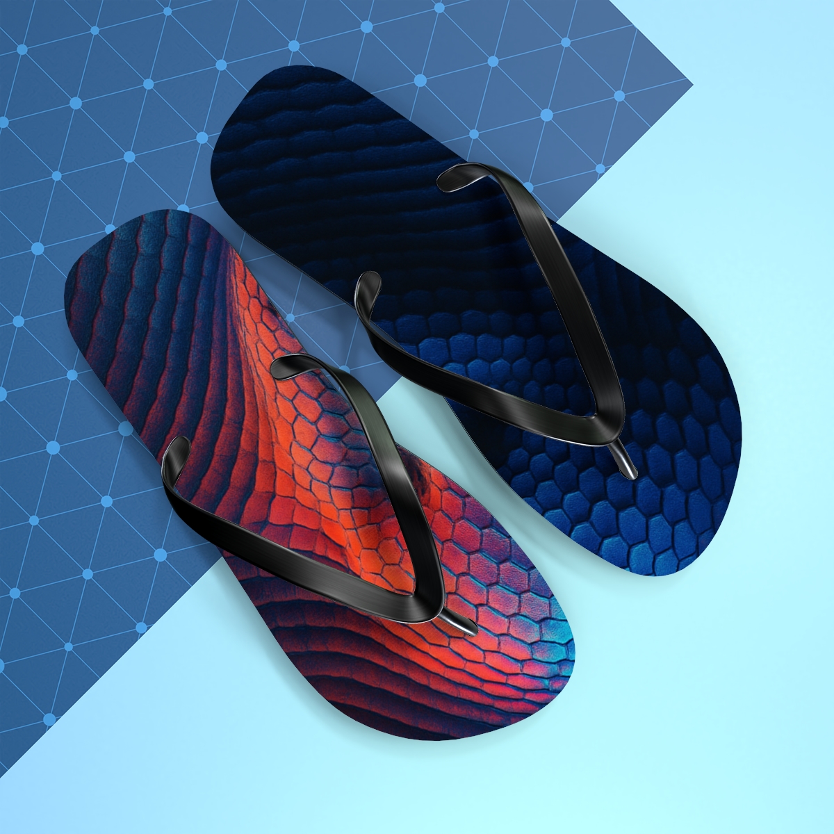 Chromatophore Pulse Of The Cuttlefish stylish summer flip flops
