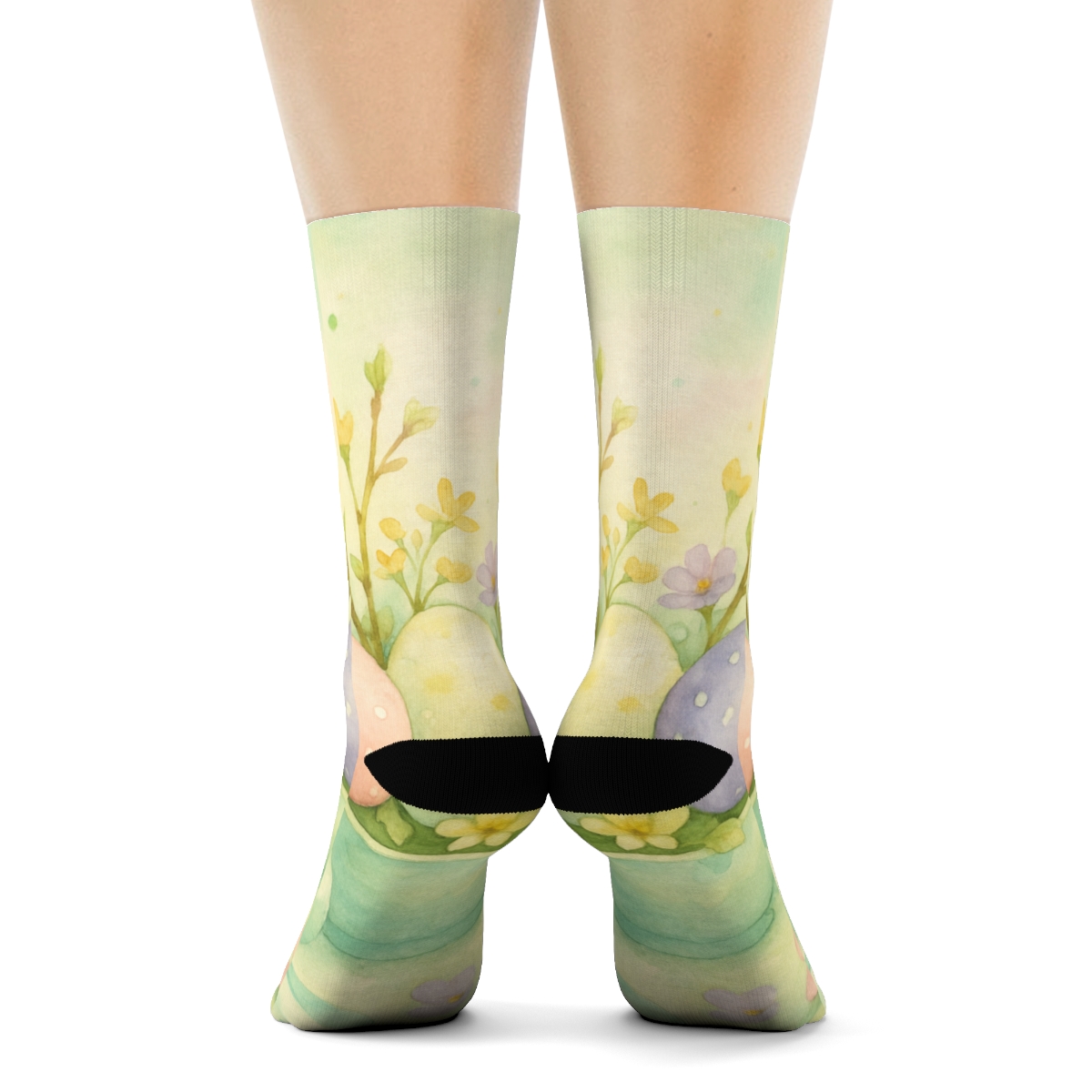Spring Equinox Ribboned Egg Bloom sports performance socks