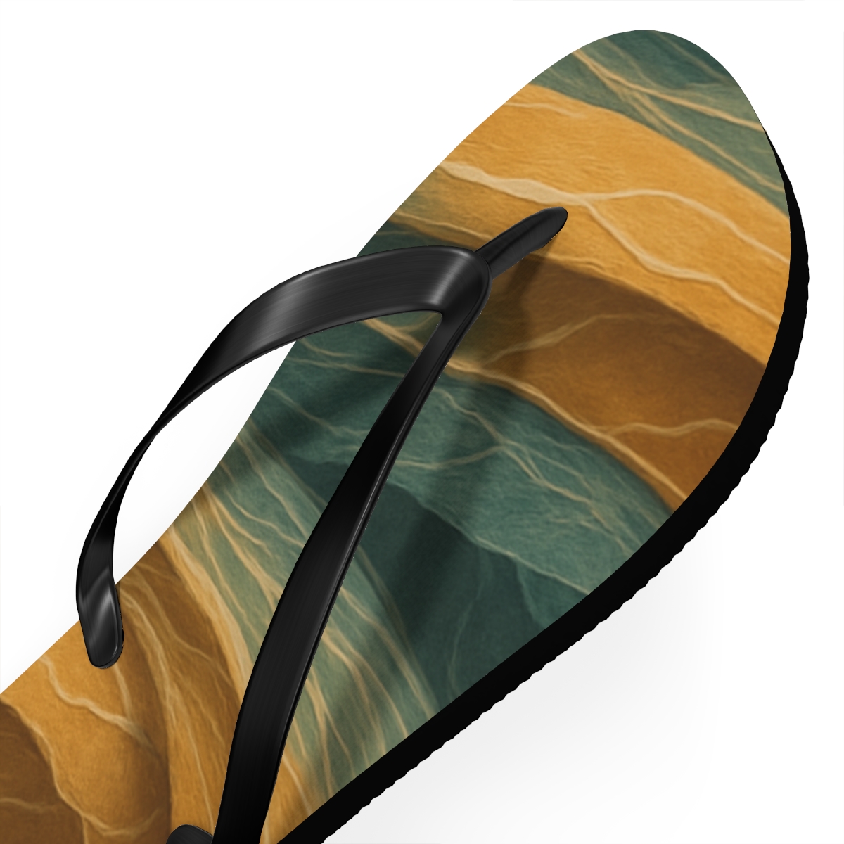 Strata Ribbon Tapestry custom flip flops