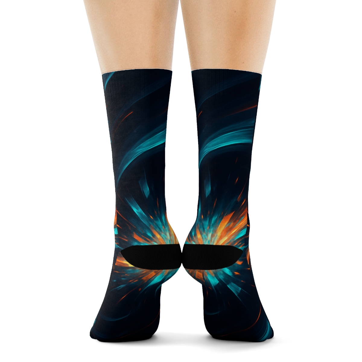 Iridescent Strike Pattern personalized cozy socks