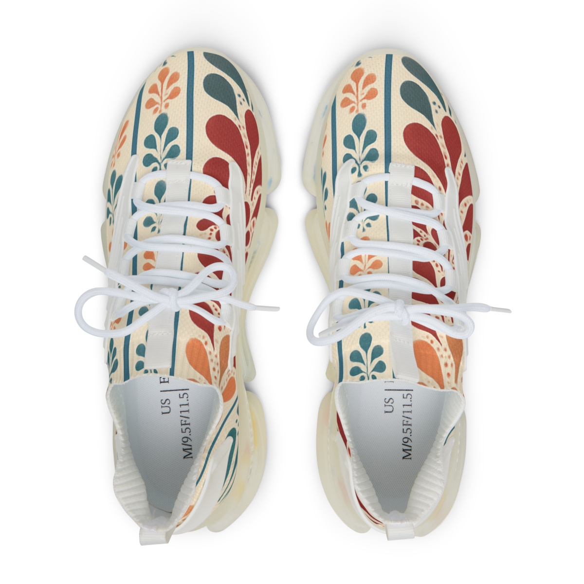 Fractal Bloom Stripe Sequence stylish casual sneakers