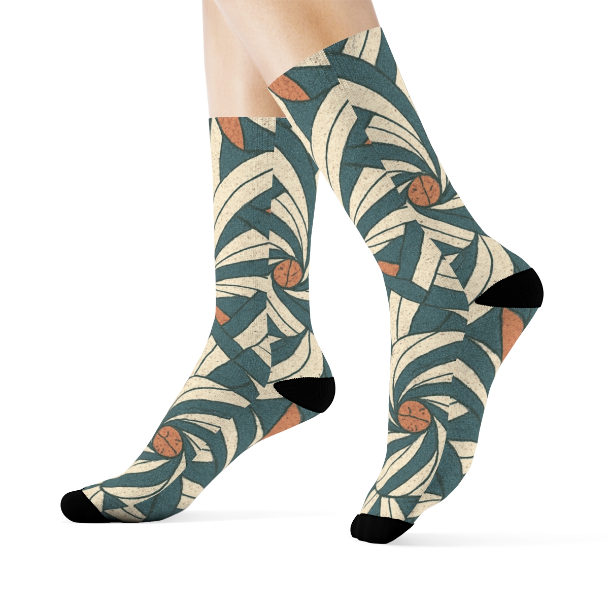 Ranunculus Stitch Weave warm winter socks