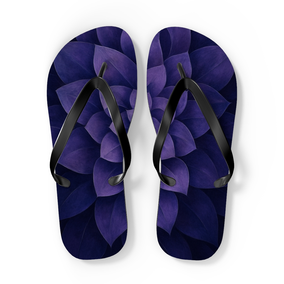 Lavender Spiral Bliss Flip Flops