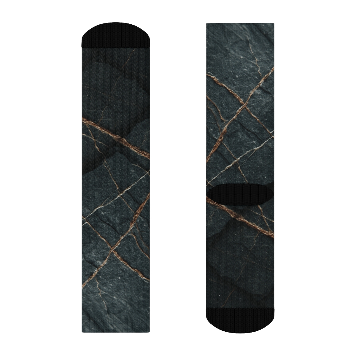 Basalt Vein Interlace comfortable cotton socks
