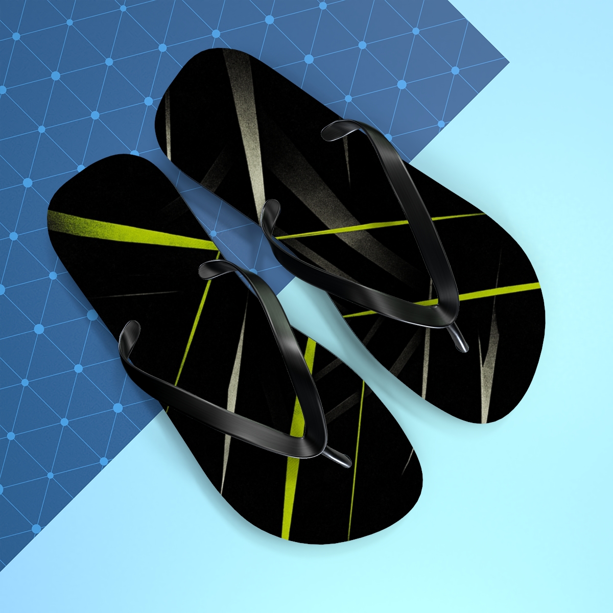 Mantis Strike Lattice colorful rubber flip flops