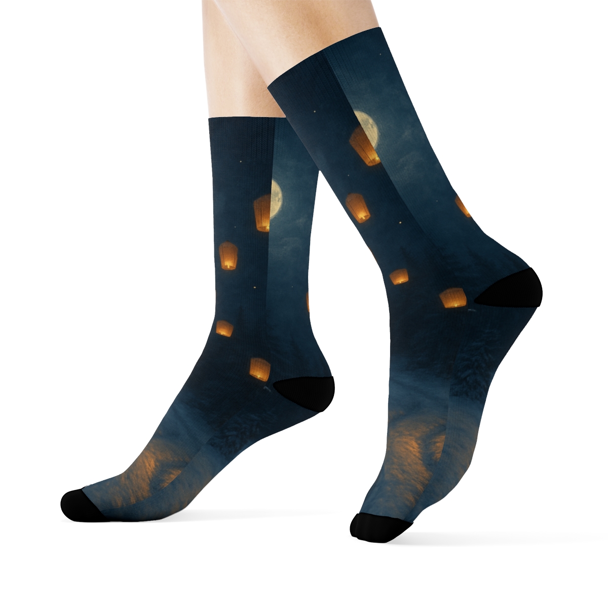 Lantern Night Frost Waltz custom socks