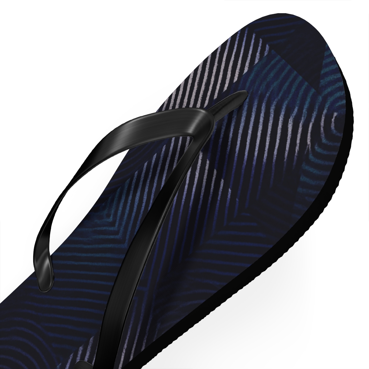 Moire Orbit Weave personalized beach flip flops