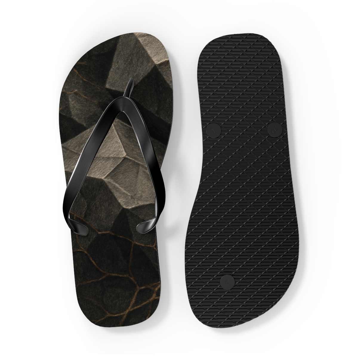 Basalt Vein Lattice Drift custom flip flops