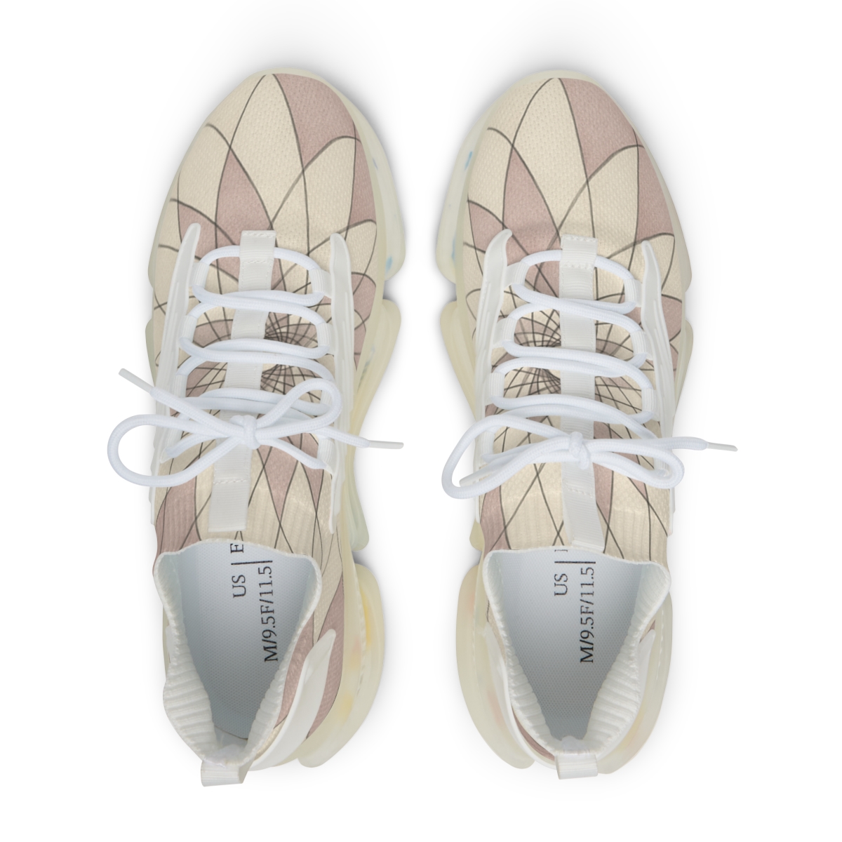 Petal Orbit Lattice stylish casual sneakers