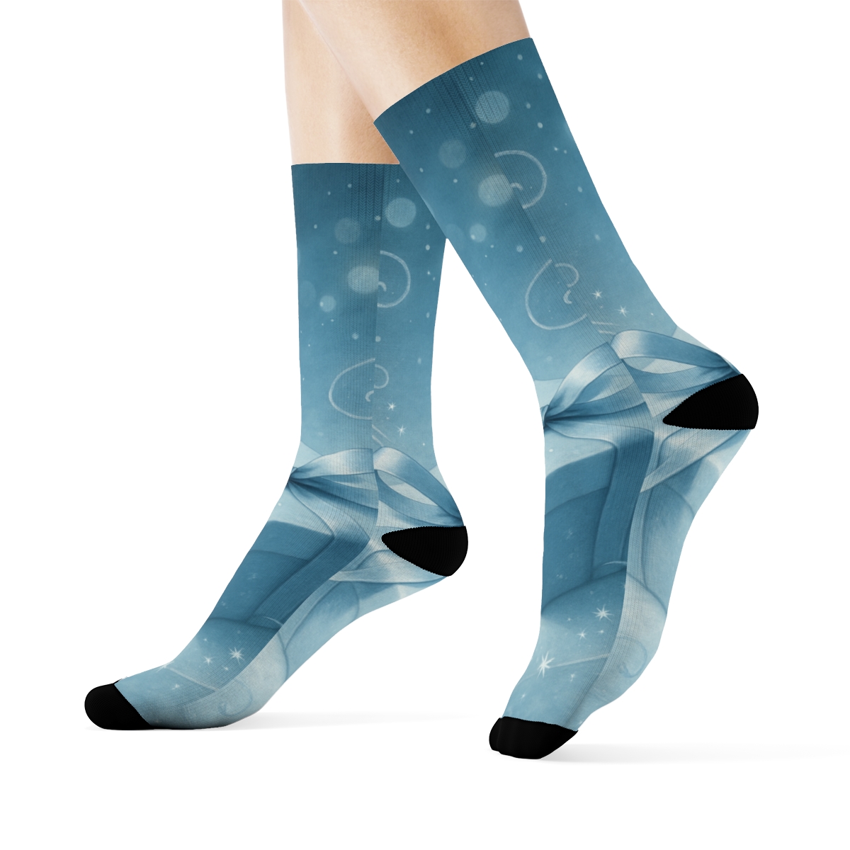 Winter Starlight Gift Ribbon warm winter socks
