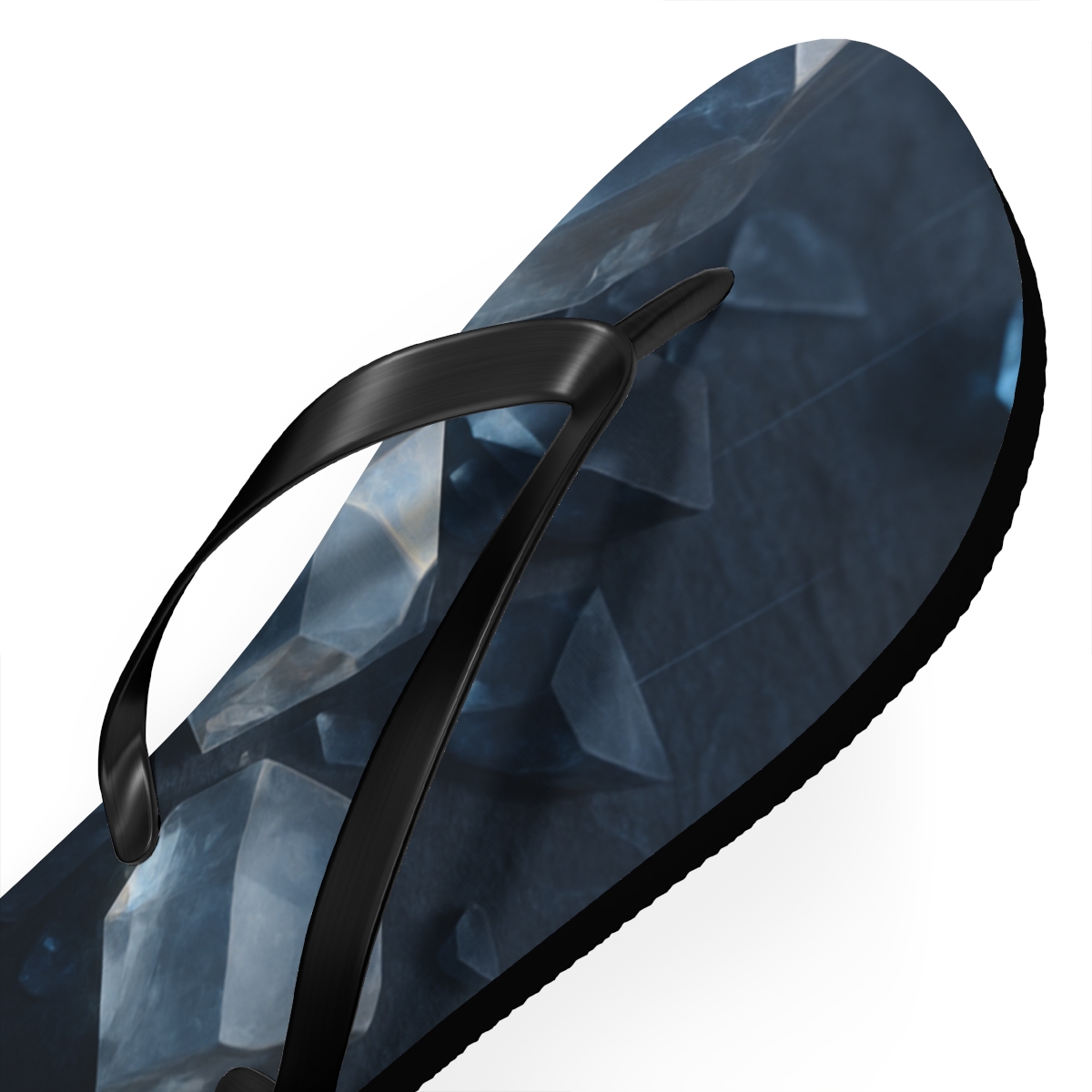 Mineral Facet Rainfield designer logo flip flops